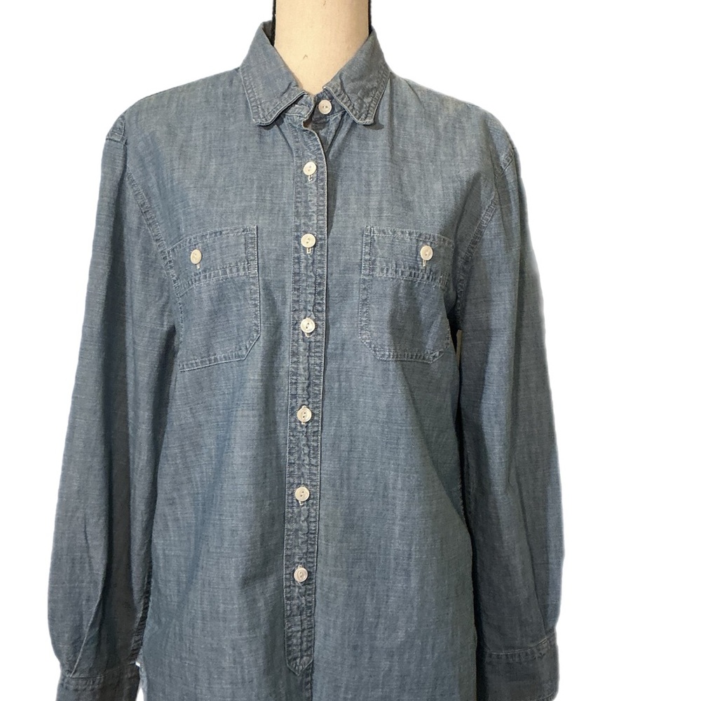 J. Crew Women’s Light Blue Chambray Button-Down Shirt